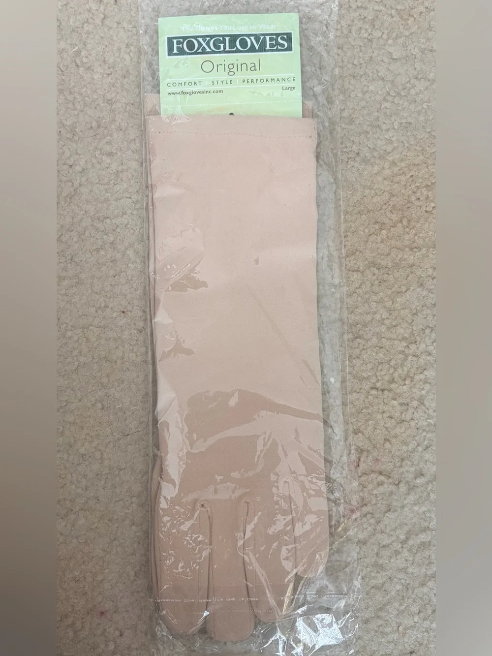 Foxgloves Long Gardening Gloves Elle - Sahara Tan LARGE
